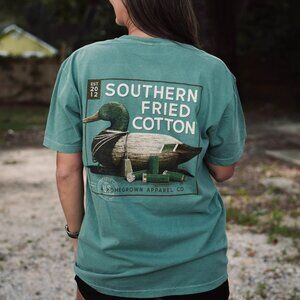 NWT Southern Fried Cotton SS T-Shirt Duck Decoy- Light Green